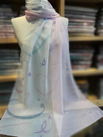 Damen-Schal aus Chiffon mit arabischen Buchstaben