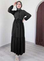 فستان طويل أسود