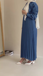 Women's maxi dress in blue