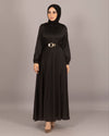 Women's maxi dress in black