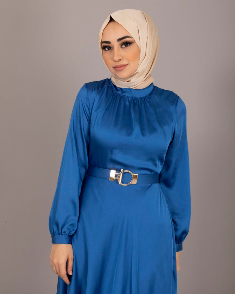 Women's maxi dress in blue